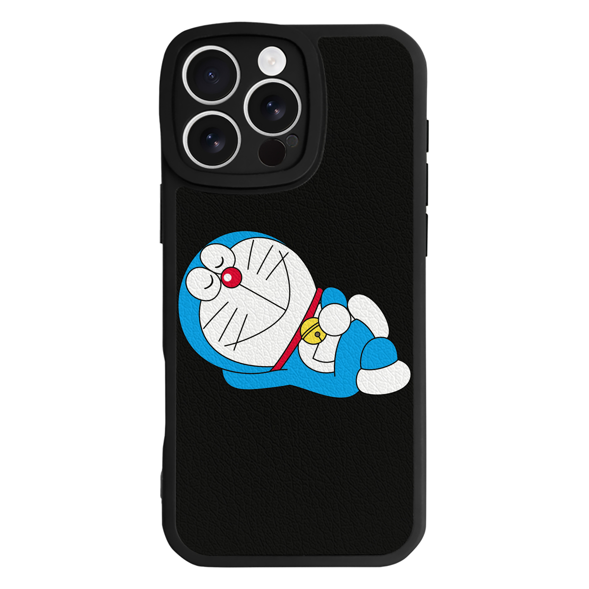 （画像用） ドラえもん Doraemon 【iPhone 16シリーズ対応】シリコンスマホケース（レザー調） 材質：シリコン